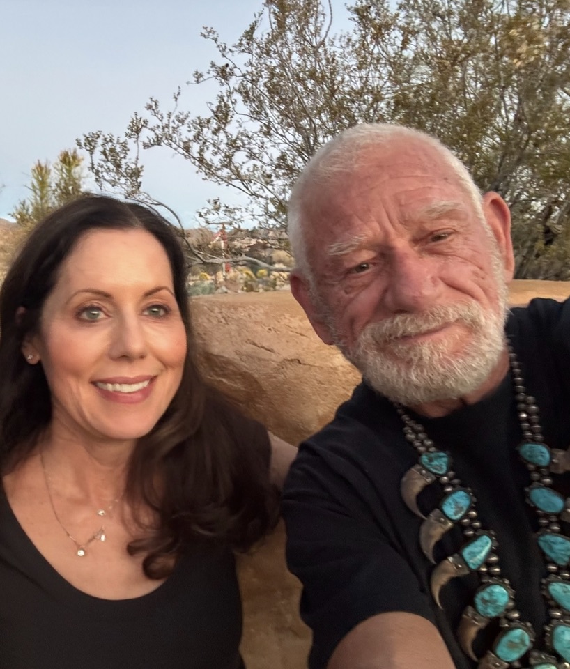 Keepers of the medicine wheel at sunset in Joshua Tree